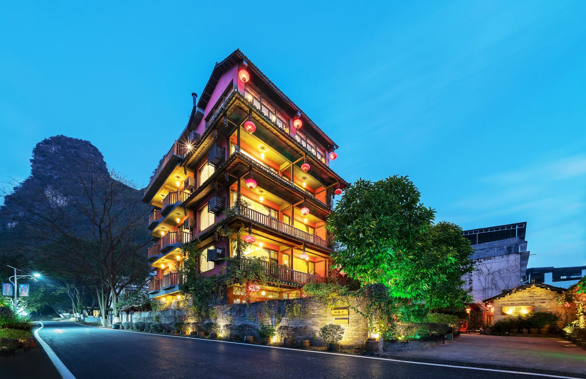 Yangshuo Mountain Nest Boutique Hotel Bagian luar foto
